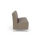 Lesro Siena Lounge Reception Armless 3 Seat Tandem Seating No Center Arms, Brushed Steel, MD Farro Uph SN3102 - alternate 3
